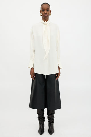 Peter Do SS 2022 Tie Neck Blouse