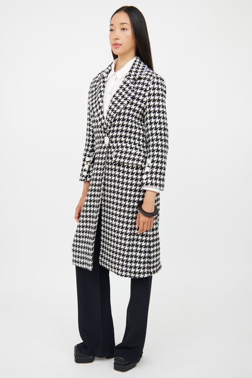 Petite Studio Black & White Houndstooth Coat