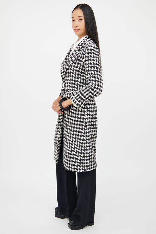 Petite Studio Black & White Houndstooth Coat