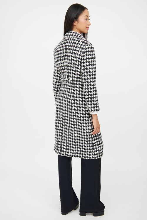 Petite Studio Black & White Houndstooth Coat