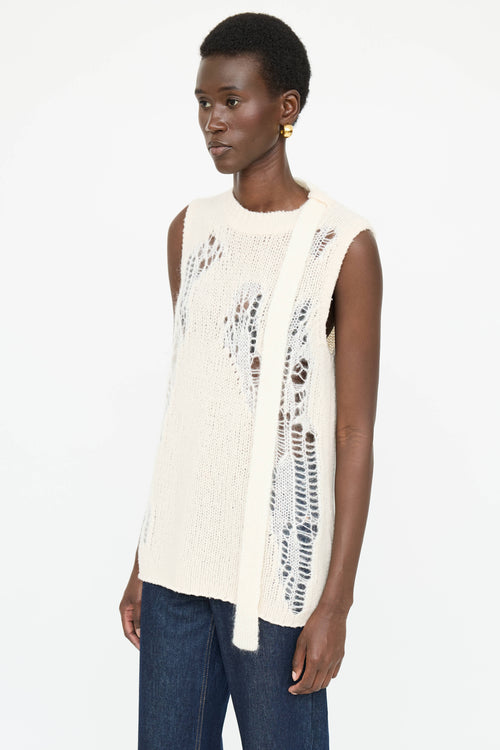 3.1 Phillip Lim Knit Distressed Top