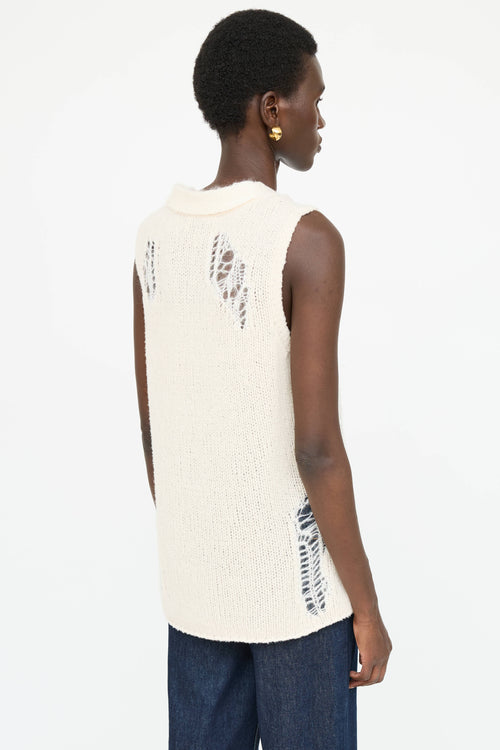 3.1 Phillip Lim Knit Distressed Top
