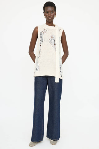 3.1 Phillip Lim Knit Distressed Top