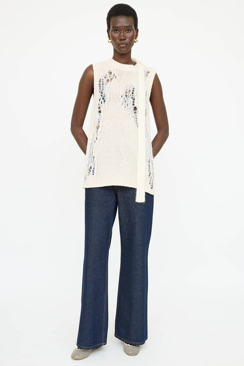 3.1 Phillip Lim Knit Distressed Top