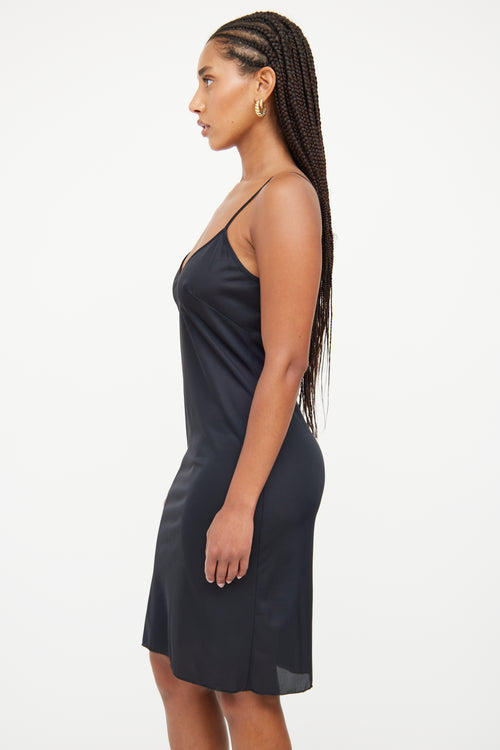 Philosophy Black V-neck Mini Slip Dress