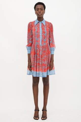 Philosophy Silk Floral Shirt Dress