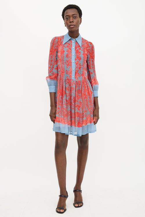 Philosophy Silk Floral Shirt Dress