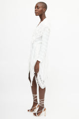 Philosophy White Lace Stripe Dress