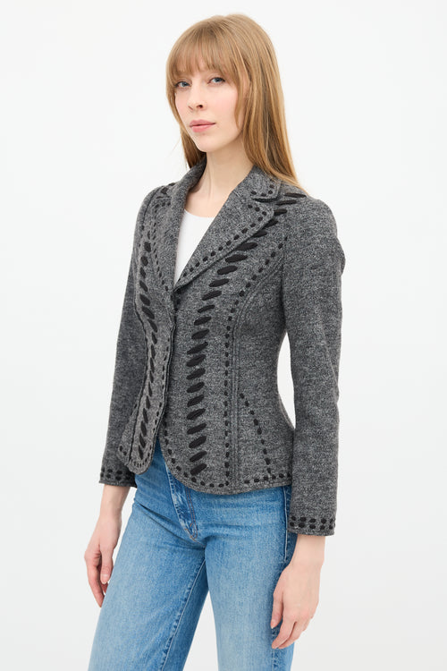Philosophy Wool Ribbon Embroidered Jacket