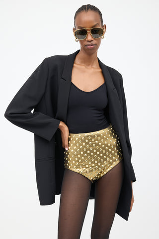 Phoebe Philo 2023 Lame Studded Swim Bottom