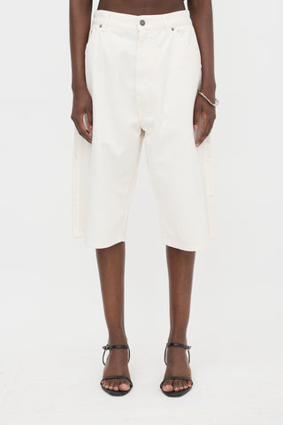 Phoebe Philo Denim Carpenter Shorts