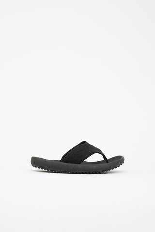 Phoebe Philo Rubber & Canvas Flat Sandal