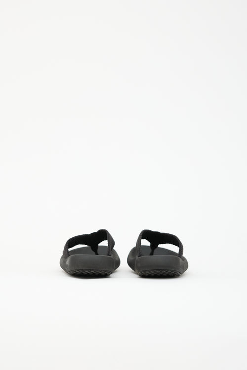 Phoebe Philo Rubber & Canvas Flat Sandal