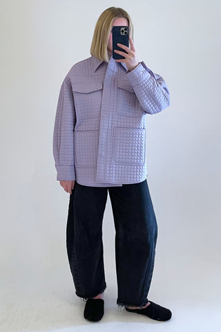 Remain Birger Christensen Purple Atina Quilt Jacket