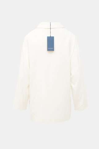 Piazza Sempione Satin Tunic Blouse