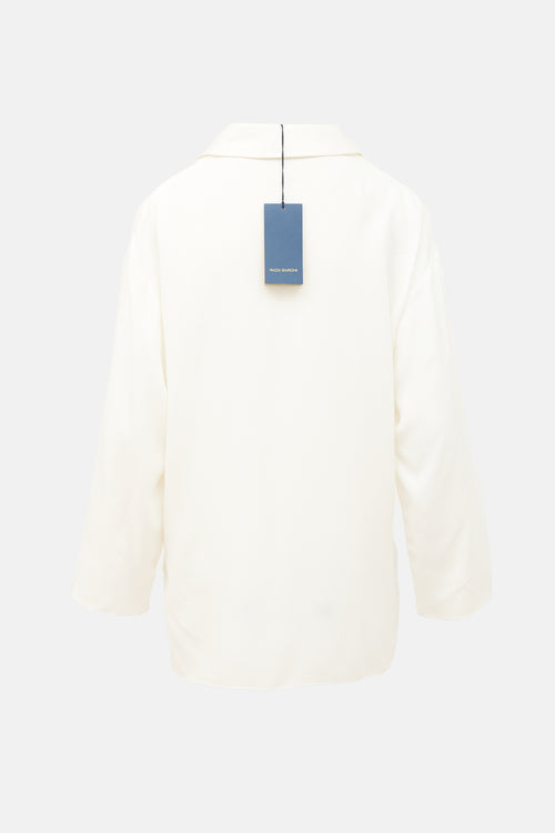 Piazza Sempione Satin Tunic Blouse