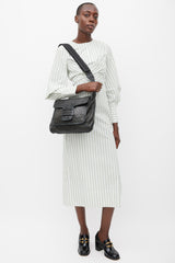 Pierre Hardy Black Leather Alpha Day Crossbody Bag