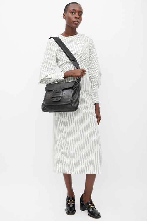 Pierre Hardy Black Leather Alpha Day Crossbody Bag