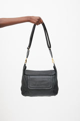 Pierre Hardy Black Leather Alpha Day Crossbody Bag