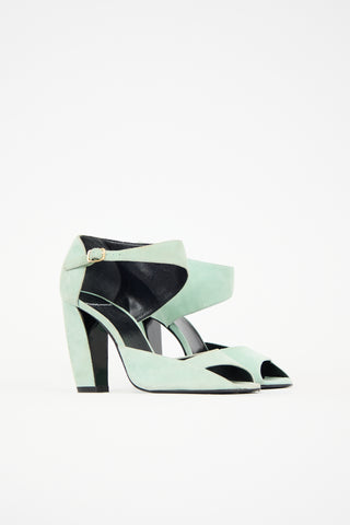 Pierre Hardy Suede Cut Out Sandal
