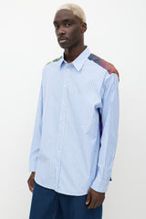 Pierre-Louis Mascia Blue & Multicolour Striped Button Up Shirt