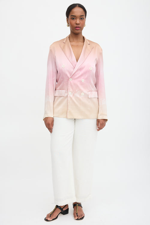 Pierre-Louis Mascia Silk Printed Adastrgum Blazer