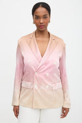 Pierre-Louis Mascia Silk Printed Adastrgum Blazer