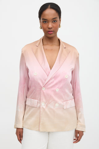 Pierre-Louis Mascia Silk Printed Adastrgum Blazer