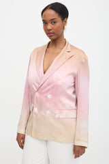 Pierre-Louis Mascia Silk Printed Adastrgum Blazer