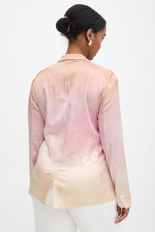 Pierre-Louis Mascia Silk Printed Adastrgum Blazer