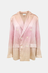 Pierre-Louis Mascia Silk Satin Printed Blazer