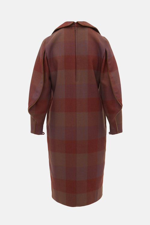 Pierre Cardin Vintage Wool Check Dress