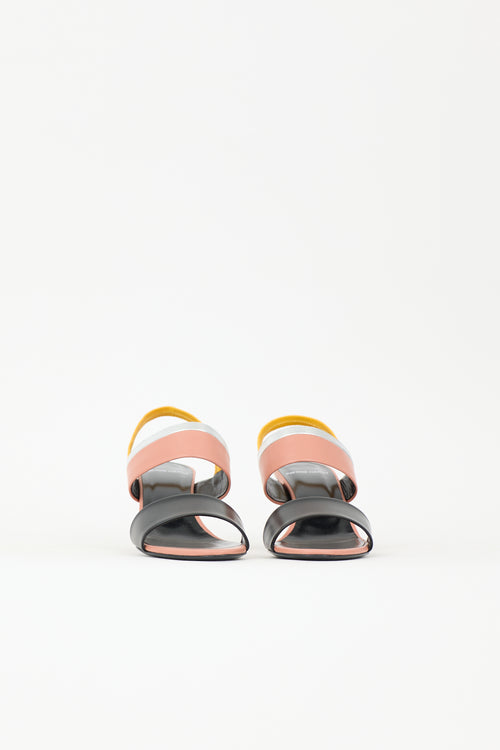Pierre Hardy Leather Alpha Party Sandal