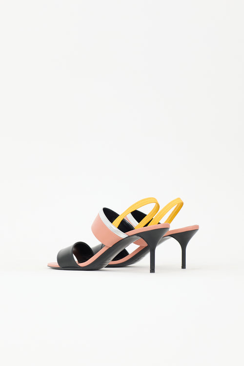 Pierre Hardy Leather Alpha Party Sandal
