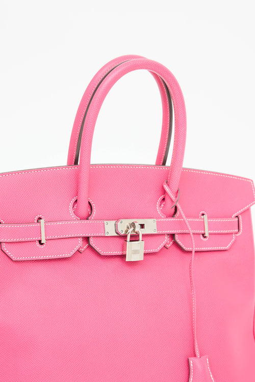 Hermès Birkin 35 Rose Tyrien Epsom leather bag