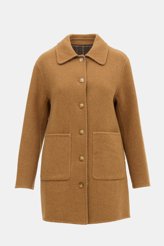 Pissenlit Cashmere Reversible Car Coat