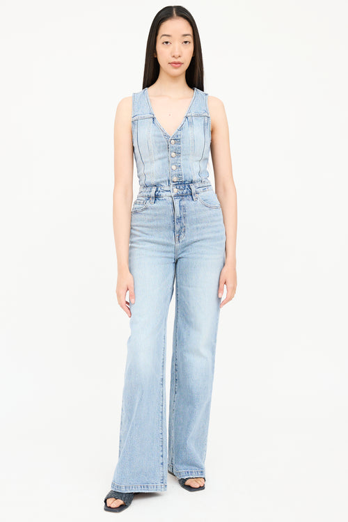 Pistola Light Wash Denim Jumpsuit