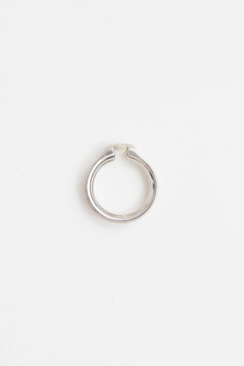 Fine Jewelry Platinum Floating Diamond Ring