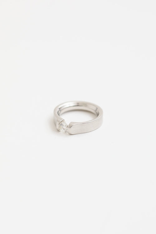 Fine Jewelry Platinum Floating Diamond Ring