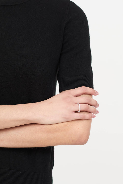 Fine Jewelry Platinum and Diamond Eternity Ring