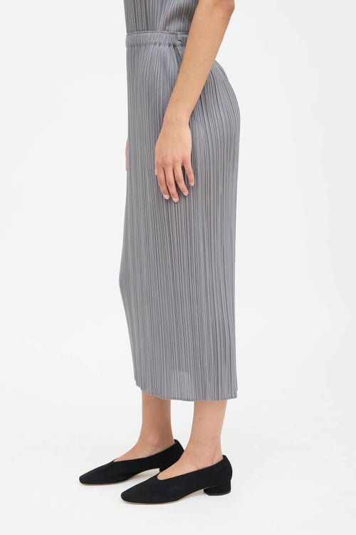 Pleats Please Issey Miyake Pleated Midi Skirt