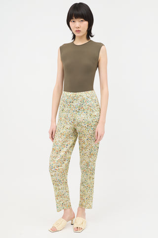Pleats Please Issey Miyake Pleated Speckle Trouser