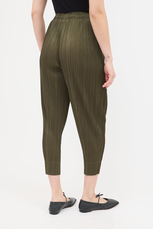 Pleats Please Issey Miyake Pleated Tapered Trouser