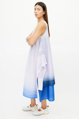 Pleats Please Issey Miyake Purple & Multicolour Gradient Pleated Dress