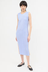 Pleats Please Issey Miyake Round Neck Dress