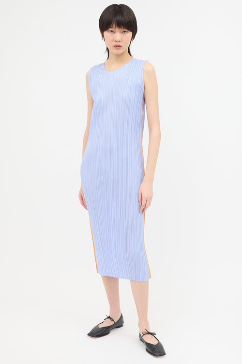 Pleats Please Issey Miyake Round Neck Dress