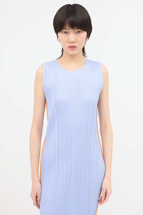 Pleats Please Issey Miyake Round Neck Dress