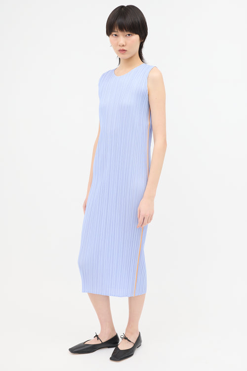 Pleats Please Issey Miyake Round Neck Dress