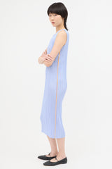 Pleats Please Issey Miyake Round Neck Dress
