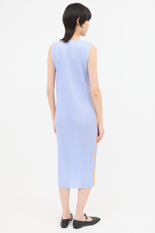 Pleats Please Issey Miyake Round Neck Dress